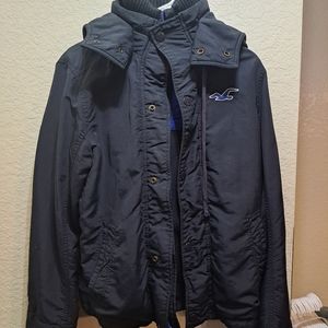 Hollister winter jacket with hood